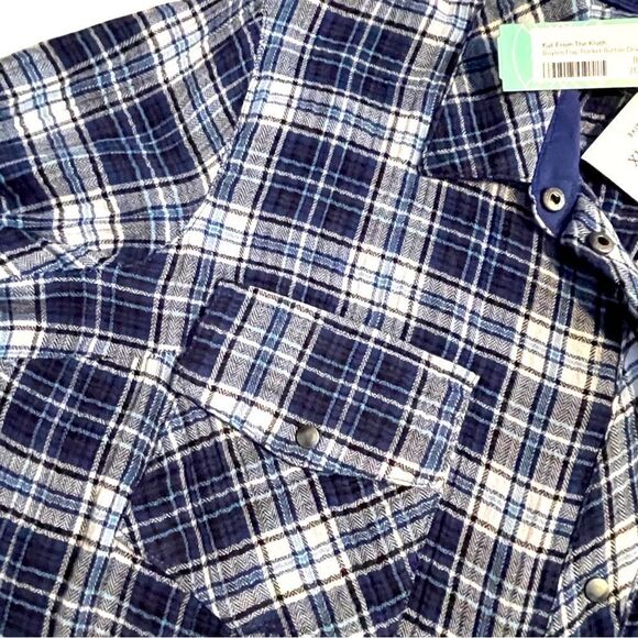 Kut From the Kloth Boylen Snap Front Plaid Shirt - Picture 6 of 14